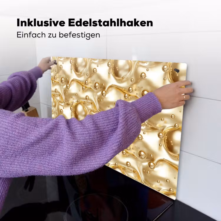 Vloeibaar - Druppels - Goud Inductie beschemer met haakjes klein 777 -ky-ophangen-de