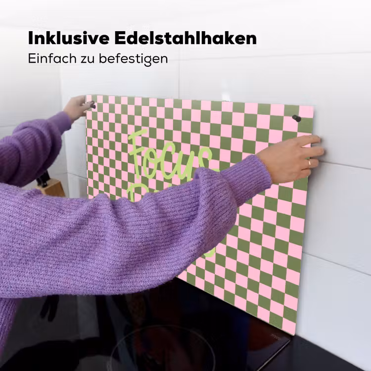 Focus - Vakken - Roze Inductie beschemer met haakjes klein -ky-ophangen-de