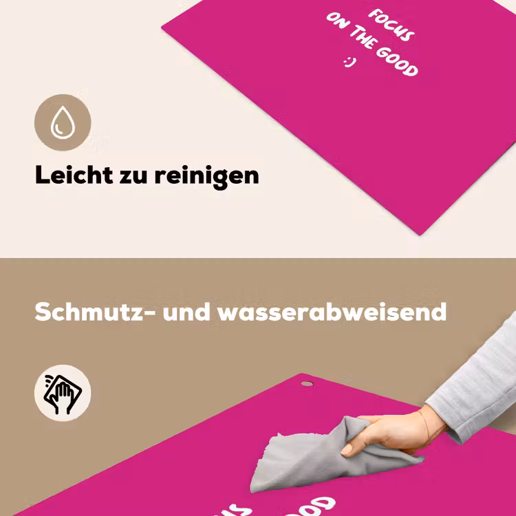 Focus - Smiley - Roze Inductie beschemer met haakjes klein -ky-schoon-de