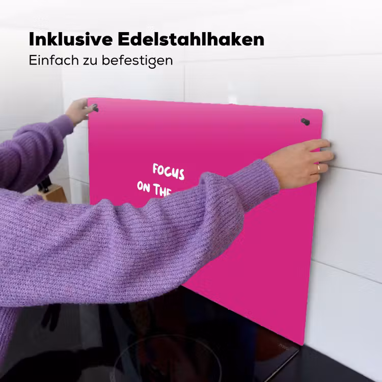 Focus - Smiley - Roze Inductie beschemer met haakjes klein -ky-ophangen-de