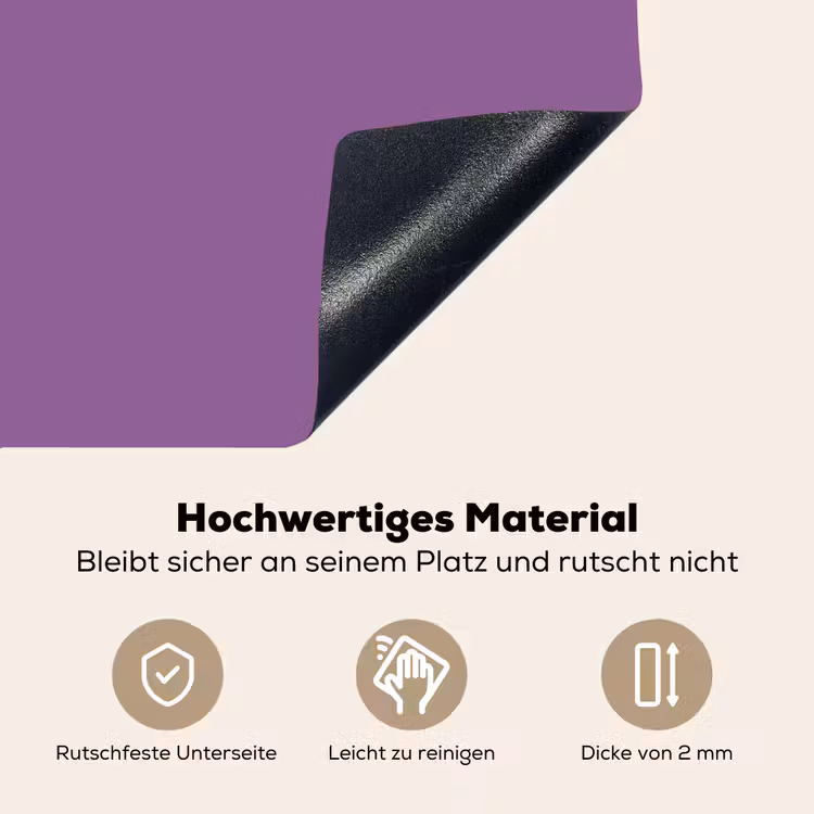 Follow your dreams - Paars - Penseeltextuur Inductie beschemer met haakjes klein -ky-onderkant-de