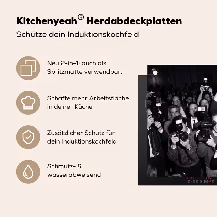 Fotografen - Menigte - Flitsers - Journalistiek Inductie beschemer met haakjes klein -ky-usp-de
