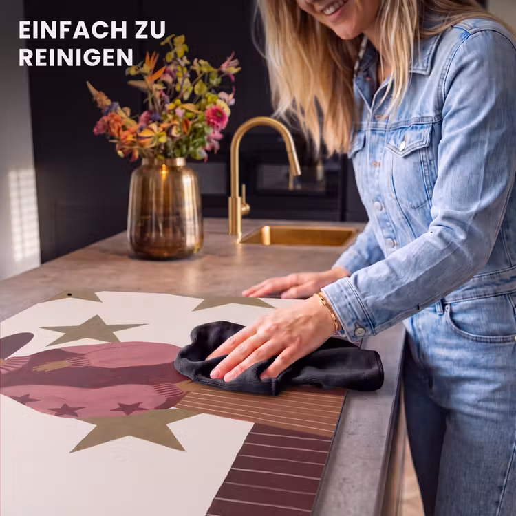 Vrouw - Hoed - Abstract - Modern - Portret Inductie beschemer met haakjes klein -ky-schoon-de