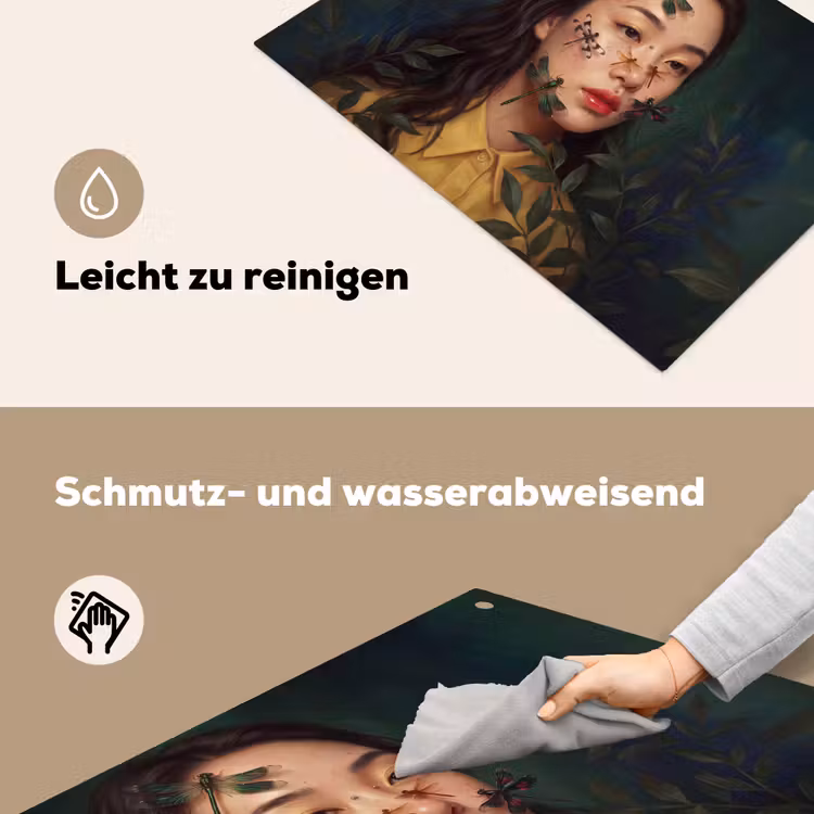 Vrouw - Insecten - Natuur - Portret - Groen Inductie beschemer met haakjes klein -ky-schoon-de