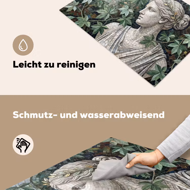 Vrouw - Klassiek - Mozaiëk - Natuur - Groen Inductie beschemer met haakjes klein -ky-schoon-de