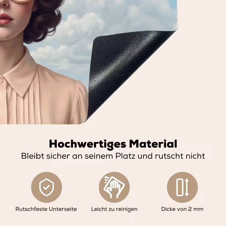 Vrouw - Narcissen - Geel Inductie beschemer met haakjes klein -ky-onderkant-de