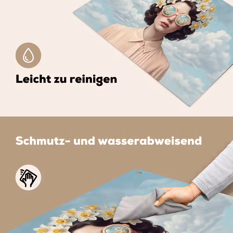 Vrouw - Narcissen - Geel Inductie beschemer met haakjes klein -ky-schoon-de