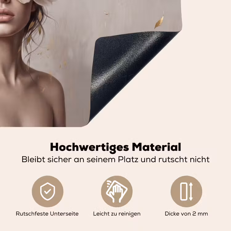 Vrouw - Pioenroos - Wit Inductie beschemer met haakjes klein -ky-onderkant-de