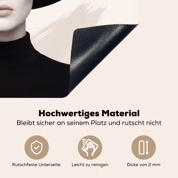 Vrouw - Portret - Modern - Goud - Kunst Inductie beschemer met haakjes klein -ky-onderkant-de
