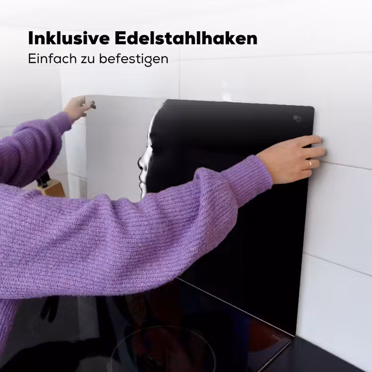 Vrouw - Profiel - Mensen - Zwart-wit Inductie beschemer met haakjes klein -ky-ophangen-de