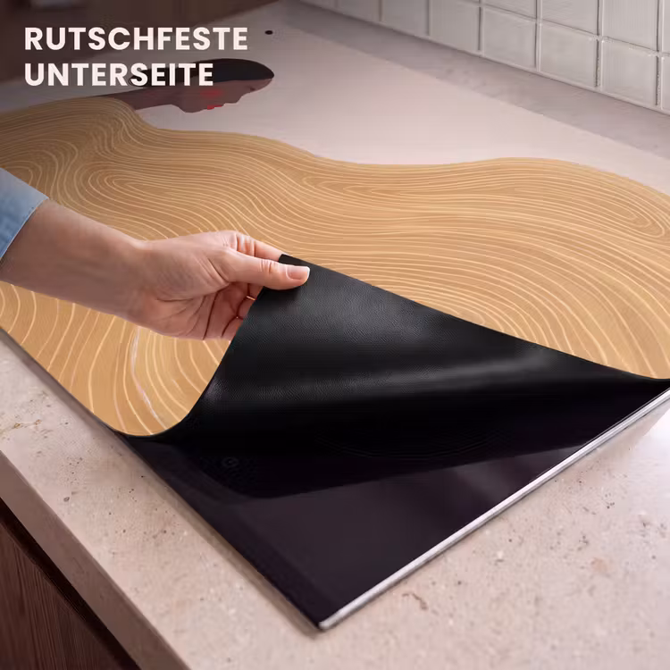 Vrouw - Profiel - Modern - Abstract - Kunst Inductie beschemer met haakjes klein -ky-onderkant-de