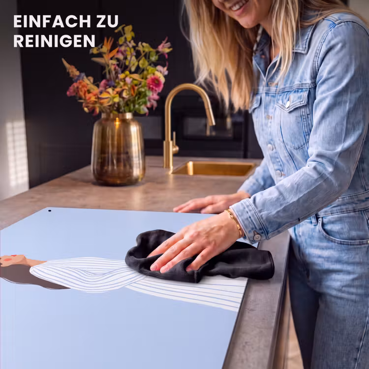 Vrouw - Profiel - Rust - Modern - Illustratie Inductie beschemer met haakjes klein -ky-schoon-de