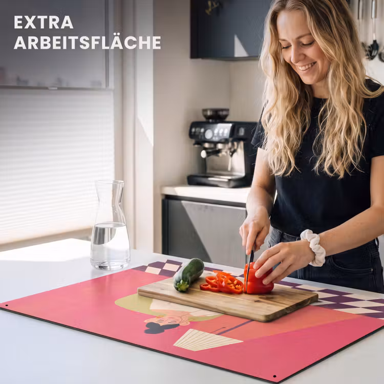 Vrouw - Rust - Interieur - Modern - Kunst Inductie beschemer met haakjes klein -ky-usp-de