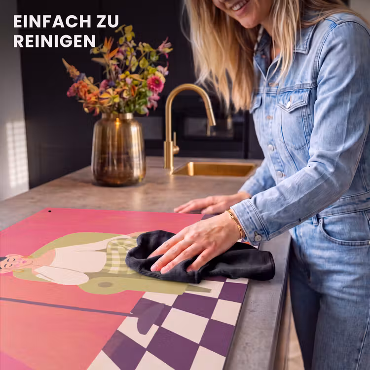 Vrouw - Rust - Interieur - Modern - Kunst Inductie beschemer met haakjes klein -ky-schoon-de