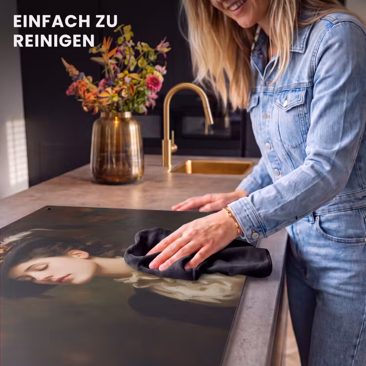 2-in-1 Herdabdeckplatte & Spritzschutz - Frau - Viktorianisch - Porträt — 5