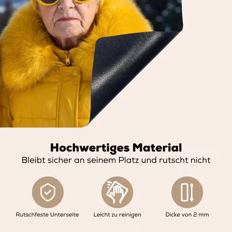 Vrouwen - Bananen - Geel Inductie beschemer met haakjes klein -ky-onderkant-de