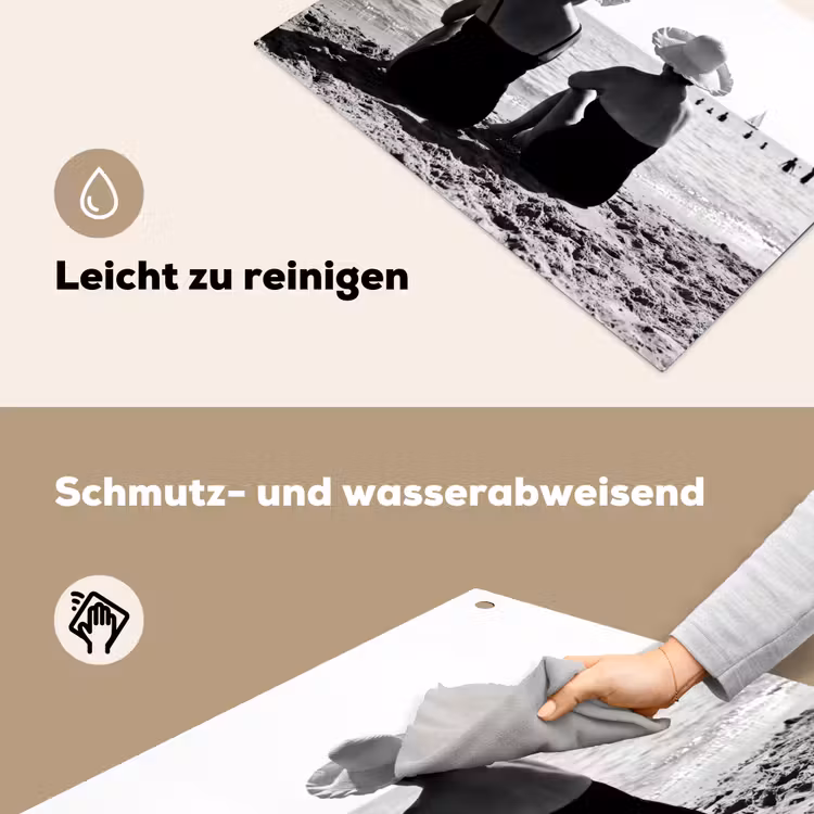 Vrouwen - Zonnehoed - Strand - Zwart - Wit Inductie beschemer met haakjes klein -ky-schoon-de