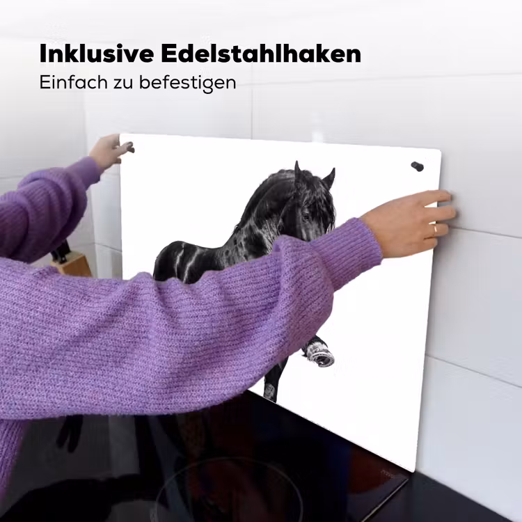 Fries - Hengst - Modern Inductie beschemer met haakjes klein -ky-ophangen-de
