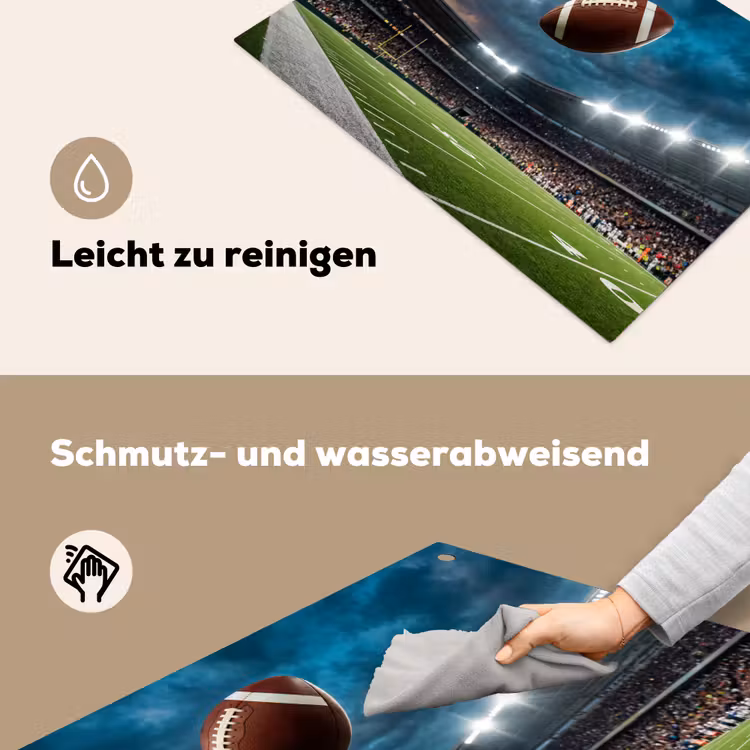 Football - Bal - Stadion - Sport Inductie beschemer met haakjes klein -ky-schoon-de