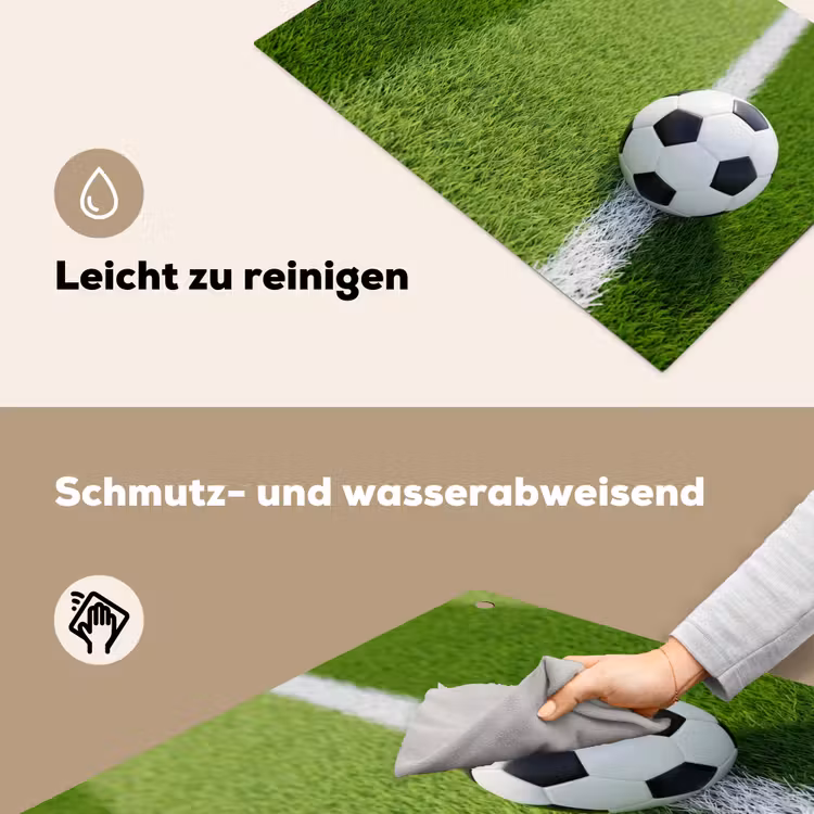 Voetbal - Grasveld - Sport - Groen Inductie beschemer met haakjes klein -ky-schoon-de