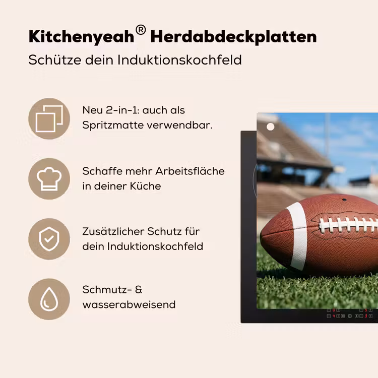 Football - Veld - Stadion - Sport Inductie beschemer met haakjes klein -ky-usp-de