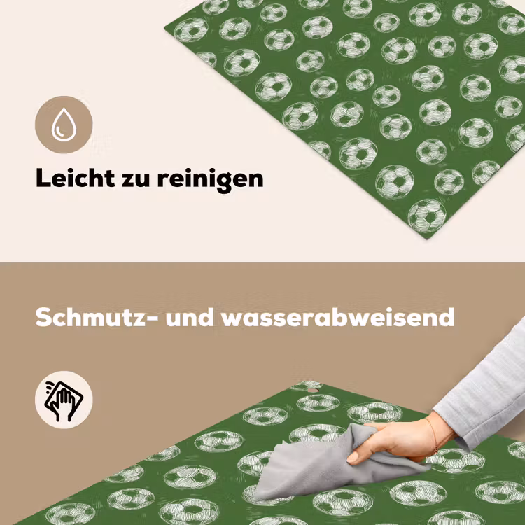 Voetbal - Sport - Groen Inductie beschemer met haakjes klein 777 -ky-schoon-de