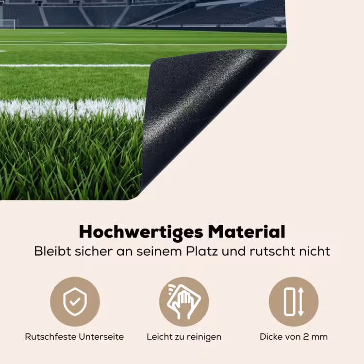 Voetbal - Stadion - Sport - Groen Inductie beschemer met haakjes klein -ky-onderkant-de