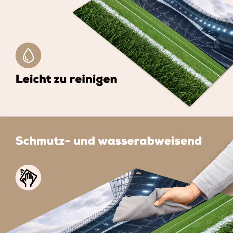 Voetbal - Stadion - Sport - Groen Inductie beschemer met haakjes klein -ky-schoon-de