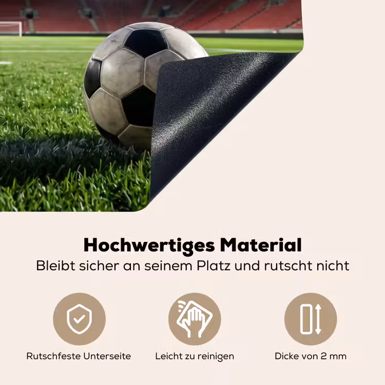 Voetbal - Stadion - Sport - Groen Inductie beschemer met haakjes klein -ky-onderkant-de