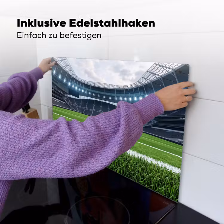 Voetbal - Stadion - Sport - Groen Inductie beschemer met haakjes klein -ky-ophangen-de