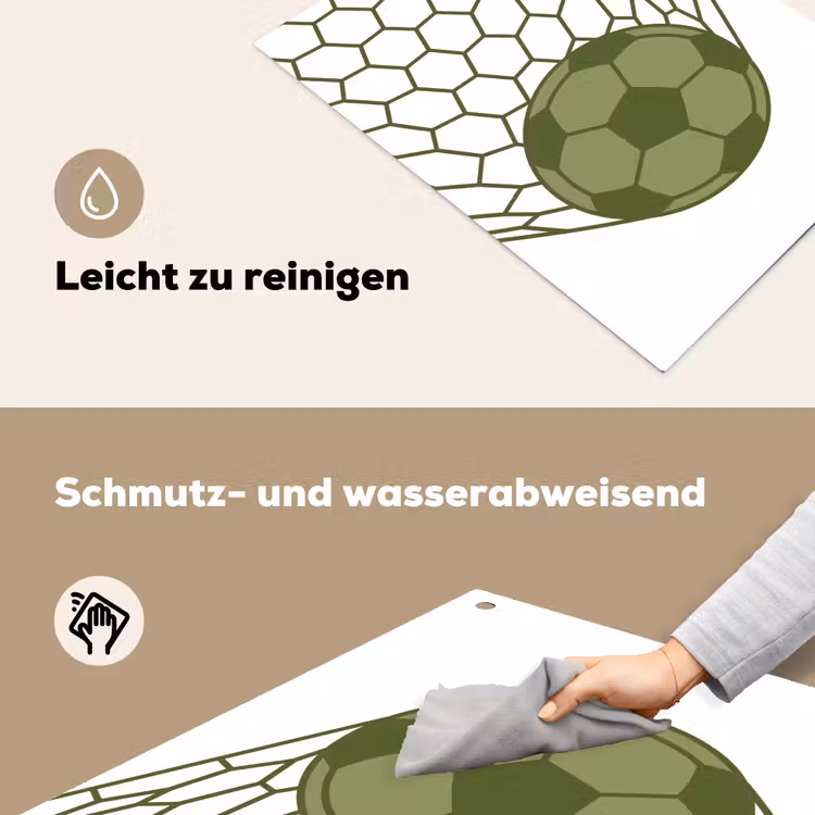 Voetbal - Goal - Sport - Groen Inductie beschemer met haakjes klein -ky-schoon-de