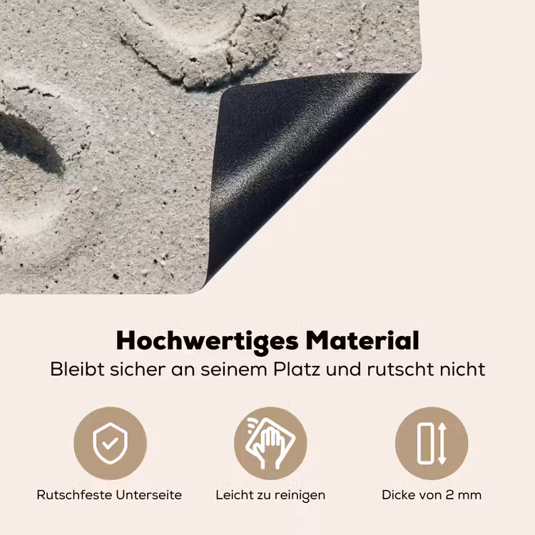 Voeten - Zand - Zee Inductie beschemer met haakjes klein -ky-onderkant-de