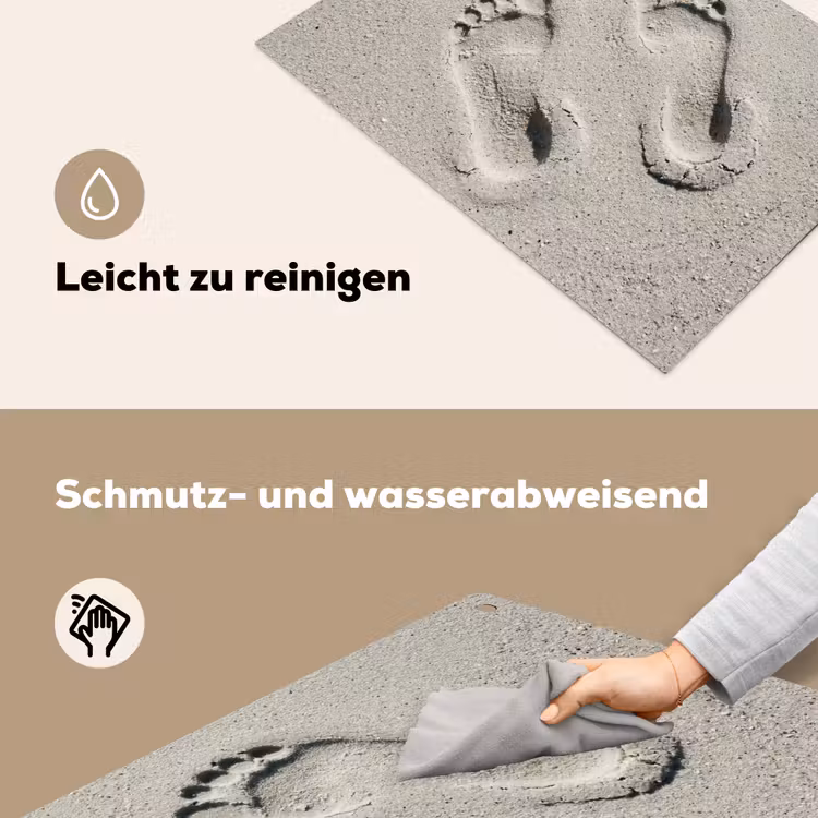 Voeten - Zand - Zee Inductie beschemer met haakjes klein -ky-schoon-de