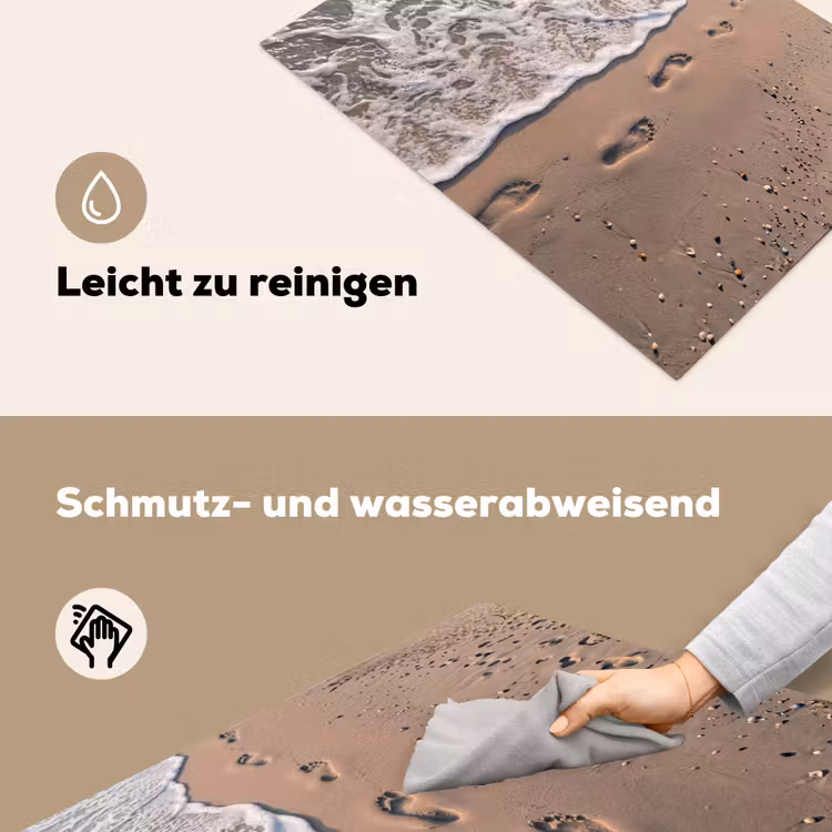 Voetstappen - Vloedlijn - Zee Inductie beschemer met haakjes klein -ky-schoon-de