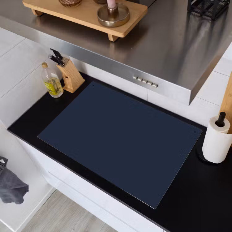 Geldersblauw - Blauw - Klassiek Inductie beschemer met haakjes klein 777 -sfeer1