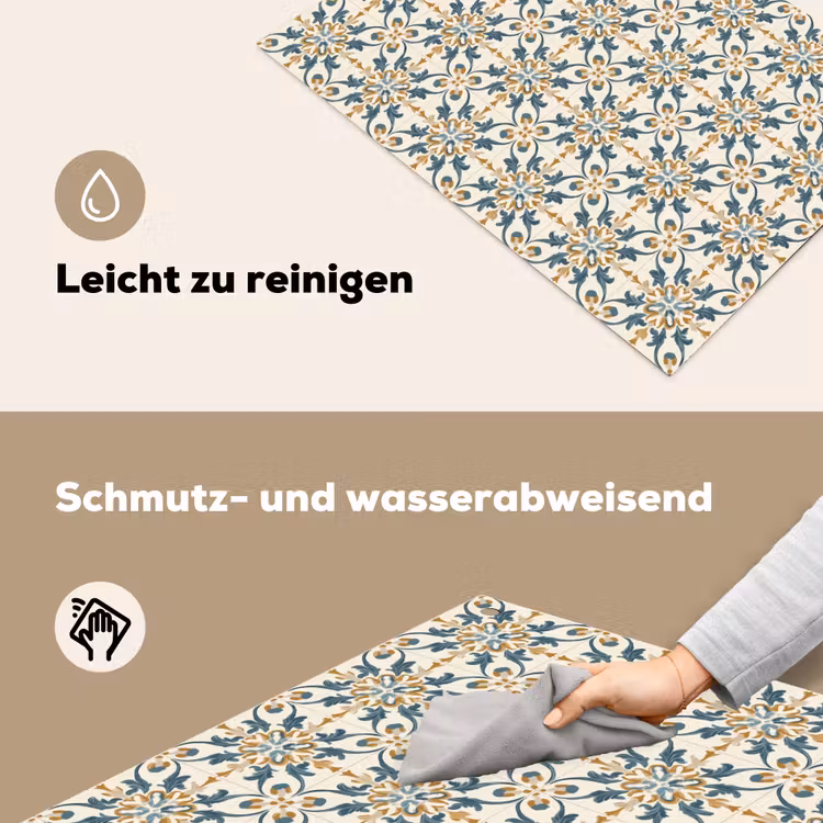 Patroon - Klassiek - Kleurrijk Inductie beschemer met haakjes klein 777 -ky-schoon-de