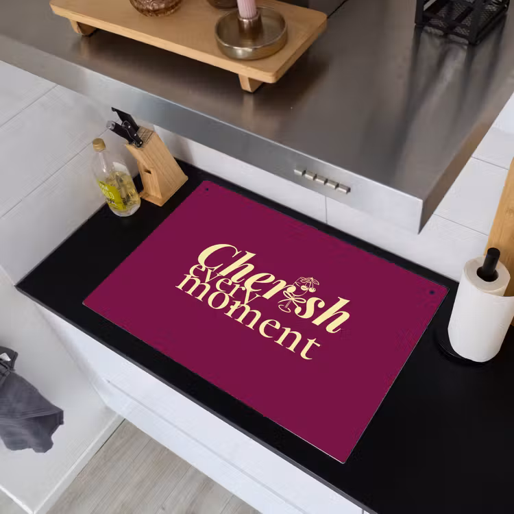 Cherish every moment - Cocktailglas - Bordeaux Inductie beschemer met haakjes klein -sfeer1