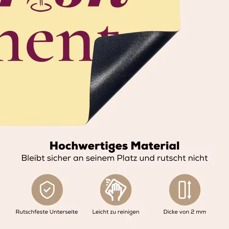 Cherish every moment - Cocktailglas - Geel Inductie beschemer met haakjes klein -ky-onderkant-de