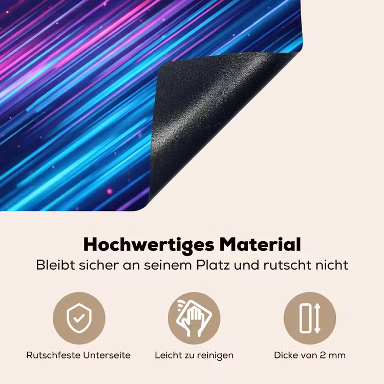 Snelheid - Kosmos - Kleurrijk Inductie beschemer met haakjes klein -ky-onderkant-de