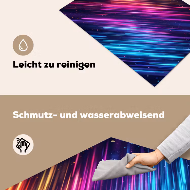 Snelheid - Kosmos - Kleurrijk Inductie beschemer met haakjes klein -ky-schoon-de