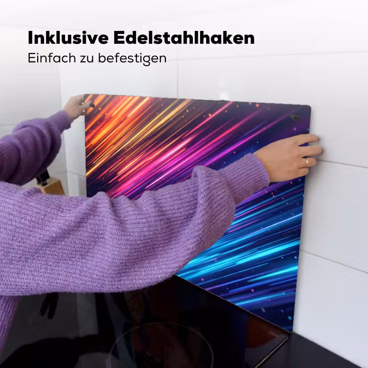 Snelheid - Kosmos - Kleurrijk Inductie beschemer met haakjes klein -ky-ophangen-de