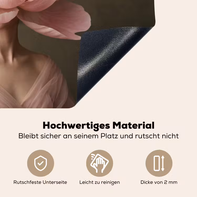 Gezicht - Roos - Roze Inductie beschemer met haakjes klein -ky-onderkant-de