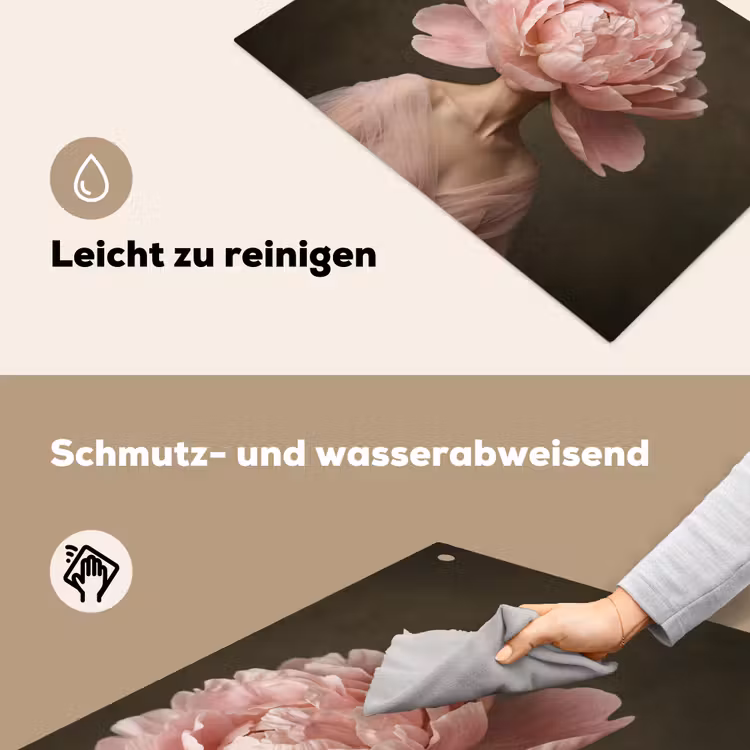 Gezicht - Roos - Roze Inductie beschemer met haakjes klein -ky-schoon-de