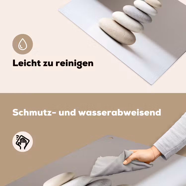 Gestapelde - Stenen - Grijs Inductie beschemer met haakjes klein -ky-schoon-de