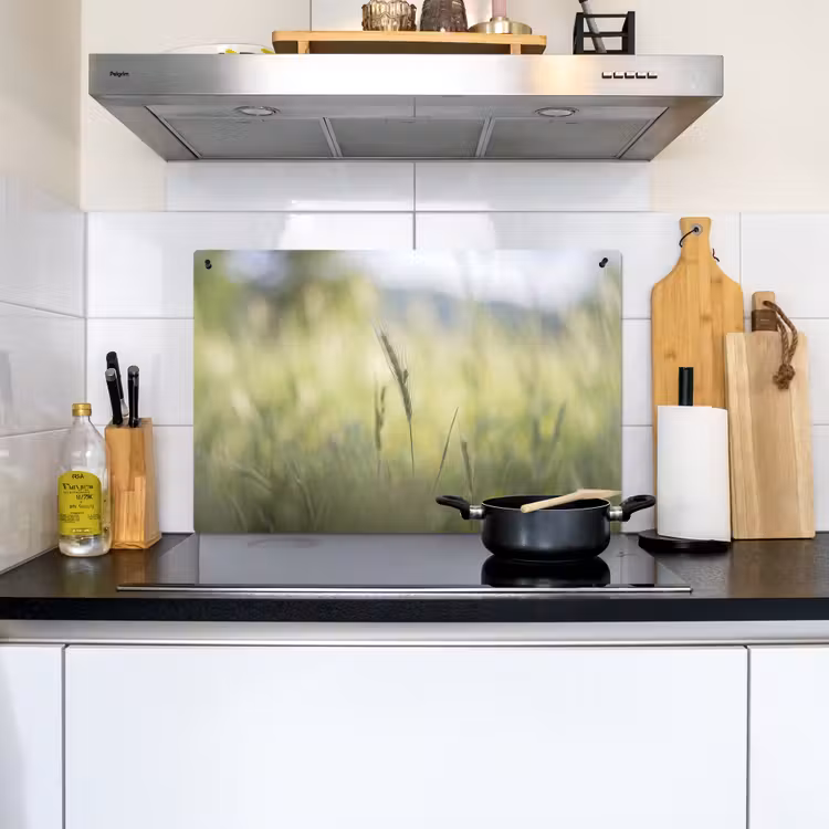 Graan - Aar - Natuur - Groen - Detail Inductie beschemer met haakjes klein -sfeer2