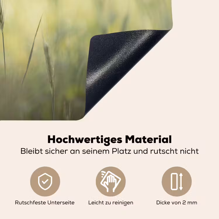 Graan - Aar - Natuur - Groen - Detail Inductie beschemer met haakjes klein -ky-onderkant-de