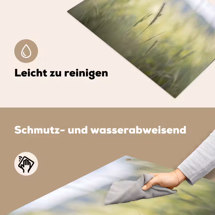 Graan - Aar - Natuur - Groen - Detail Inductie beschemer met haakjes klein -ky-schoon-de
