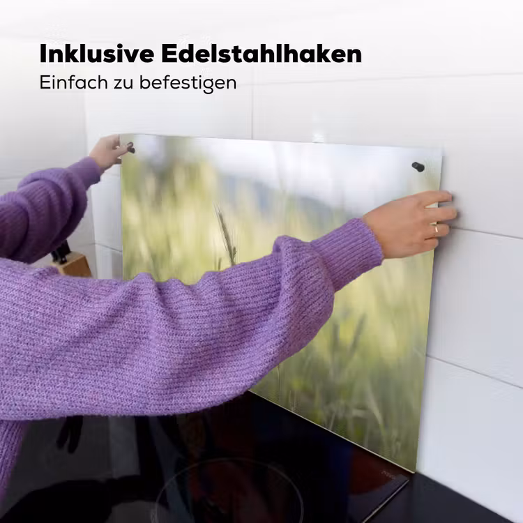 Graan - Aar - Natuur - Groen - Detail Inductie beschemer met haakjes klein -ky-ophangen-de