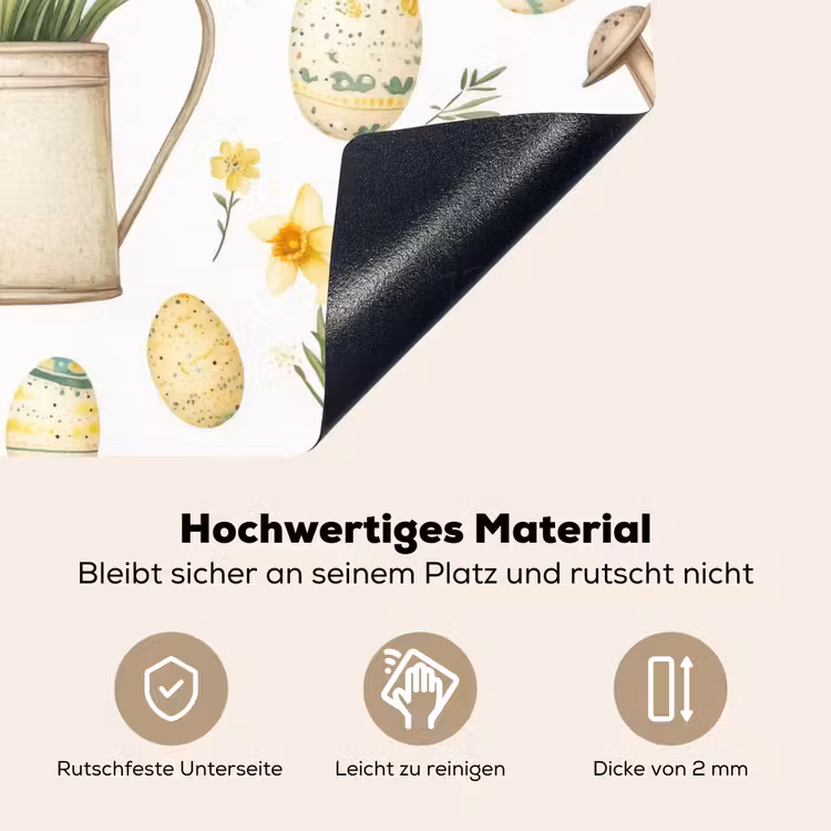 Gieter - Bloemen - Eieren Inductie beschemer met haakjes klein -ky-onderkant-de