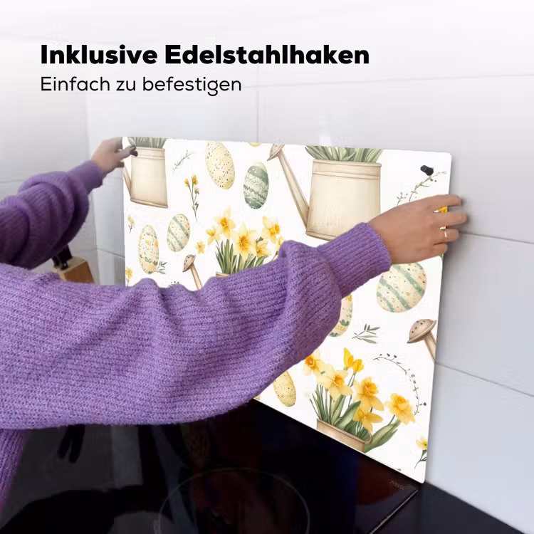 Gieter - Bloemen - Eieren Inductie beschemer met haakjes klein -ky-ophangen-de